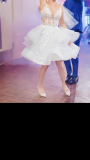 Suknia ślubna CUDOWNA ŚNIEŻNOBIAŁA SUKNIA ŚLUBNA JAK NOWA!!! kolor: śnieżnobiała rozmiar: 38
