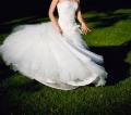 Suknia ślubna Cudowna SUKNIA typu PRINCESSA, Carmen, śmietanowa biel kolor: Śmietanowa biel rozmiar: 36