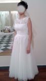 Suknia ślubna Gala Terrence klasyczna elegancja  kolor: śmietankowy  rozmiar: 36/38 wzrost 157
