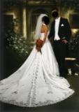 Suknia ślubna Oryginalna Suknia Ślubna Davids Bridal r.38 kolor: biały rozmiar: 38
