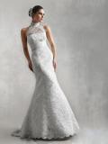 Suknia ślubna piękna koronkowa sukienka ślubna AGNES model 10225 kolor: ecru rozmiar: 36