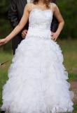 Suknia ślubna piękna suknia miss kelly, gratisy kolor: biały rozmiar: 38