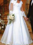 Suknia ślubna Przepiękna i niepowtarzalna suknia slubna rozm.38 kolor: biały rozmiar: 36-38