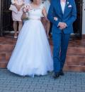 Suknia ślubna Sprzedam suknie ślubną AGNES kolor: Biała rozmiar: 36-40