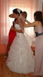 Suknia ślubna Suknia ślubna francuskiej firmy COMPLICITE kolor: KREMOWA BIEL rozmiar: 36/38