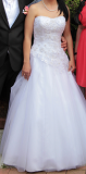 Suknia ślubna suknia ślubna Sincerity 3682 kolor: Biel rozmiar: 36