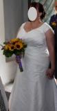 Suknia ślubna Unikatowa suknia ślubna Plus Size szyta na miarę kolor: ecru rozmiar: 50