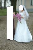 Suknia ślubna Oryginalna suknia Agnes z rękawkami kolor: biel rozmiar: 38