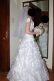 Suknia ślubna Delikatna suknia ślubna ecru-wanilia rozm. 36, wyjątkowa,zwiewna, bardzo kobieca! kolor: ecru-waniliowy rozmiar: 36