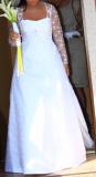 Suknia ślubna Klasyczna elegancka suknia ślubna kolor: biała rozmiar: 38