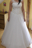 Suknia ślubna Księżniczka Sisi - rozmiar 42 śnieżnobiała kolor: biały rozmiar: 42