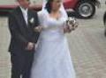 Suknia ślubna Ładna suknia ślubna dla puszystej kolor: Biel rozmiar: 48-50
