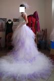Suknia ślubna NIEPOWTARZALNA!!!! kolor: Biało-filoetowy rozmiar: 38