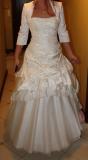 Suknia ślubna Okazyjnie piękną suknię ślubną sprzedam kolor: ecru rozmiar: 38-40
