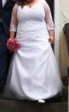 Suknia ślubna Piękna koronkowa suknia ślubna kolor: Biały rozmiar: 44-48