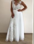 Suknia ślubna Piękna, romantyczna suknia! Polecam kolor: Biały  rozmiar: 38