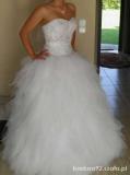 Suknia ślubna Piękna suknia Galla Taffi tanio ! kolor: Śnieżno Biały rozmiar: 38-40