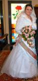 Suknia ślubna piękna suknia na duzy biust kolor: biała rozmiar: 44-46