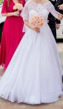 Suknia ślubna Piękna suknia ślubna  kolor: Biały rozmiar: 34-36