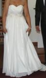 Suknia ślubna piekna suknia ślubna muślin kolor: ecru rozmiar: 38-42