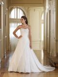 Suknia ślubna PIĘKNA SUKNIA ŚLUBNA Z KOLEKCJI MON CHERI  kolor: diamond white perłowa biel rozmiar: 40-42