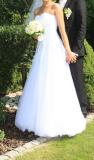 Suknia ślubna Śliczna, śnieżnobiała suknia ślubna. POLECAM!!! kolor: biała rozmiar: 36-38