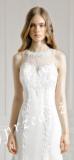 Suknia ślubna śliczna suknia z trenem dla wysokiej dziewczyny (i nie tylko :)) kolor: biała rozmiar: 34 (88/62/86); wzrost - 170 cm +10 cm obcas.