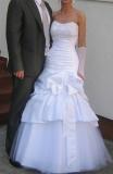 Suknia ślubna sprzedam suknię ślubną kolor: biały rozmiar: 34-36