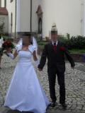 Suknia ślubna WYJĄTKOWA SUKNIA ŚLUBNA-OKAZJA! kolor: Biały rozmiar: 38