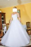 Suknia ślubna Sprzedam suknię ślubną kolor: biały rozmiar: M/L