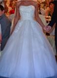 Suknia ślubna sptzedam suknię Herm’s Barbielle kolor: biały rozmiar: 36
