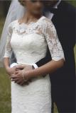 Suknia ślubna Suknia Amy Love Bridal (Alyshia) za pół ceny! kolor: biały (śmietankowy) rozmiar: 80x60x80 wzrost 172 + 8 cm obcas