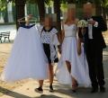 Suknia ślubna suknia ślubna 2 w 1 :):):) kolor: śnieżna biel rozmiar: 36/38
