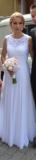 Suknia ślubna suknia ślubna dla małej i drobnej panny młodej kolor: biały rozmiar: xs 155cm + 6 cm obcas