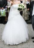 Suknia ślubna Suknia ślubna firmy FARAGE model SILVERS SHINE jak nowa! kolor: śnieżnobiały rozmiar: 36-40