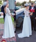 Suknia ślubna Piękna suknia ślubna  kolor: śmietankowy rozmiar: 36