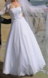 Suknia ślubna Suknia ślubna + welon + bolerko kolor: biały rozmiar: 34/36
