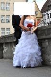 Suknia ślubna Suknia ślubna z salonu Bianka + welon i buty  kolor: biała rozmiar: 38